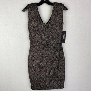 HKR COLLECTIONS Terrazzo Gold Glitter Dress NWT